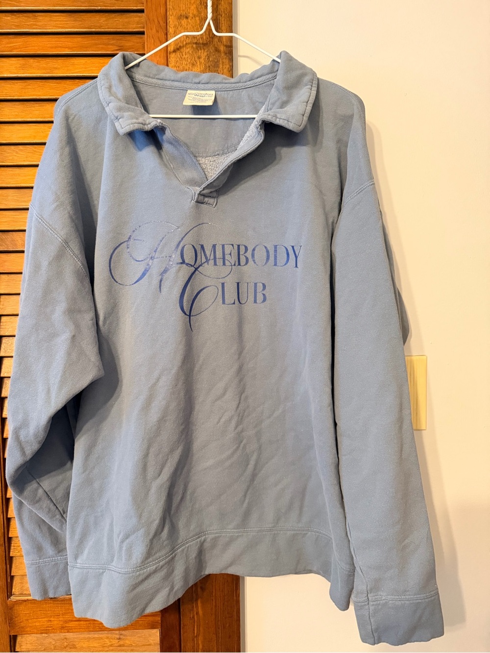 Homebody Club Light Blue Pullover